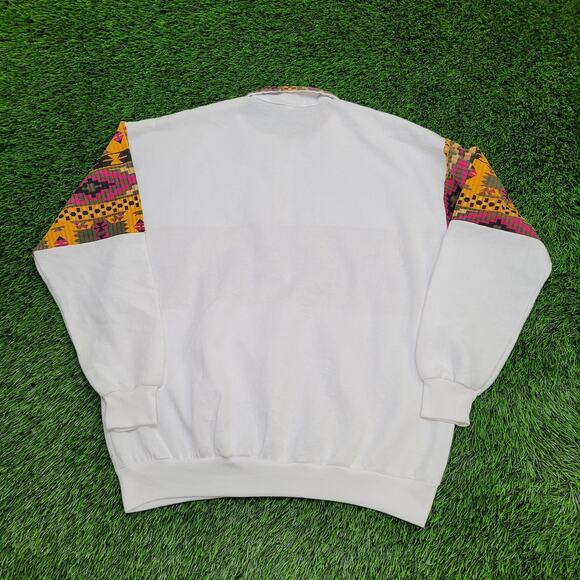 Vintage San-Francisco Tribal Collared Sweatshirt XL 23x28 USA - Picture 3 of 13
